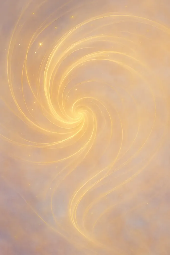 Abstrakte goldene Energie